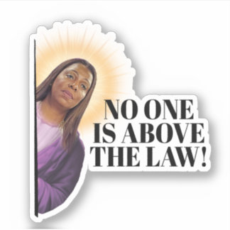 Pegatina Letitia James Quote - Nadie está por encima de la