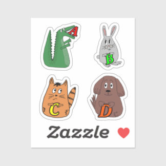 Pegatina Letra A Alligator Baby Bodysuit. Alpe animal