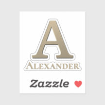 Letra a monograma inicial