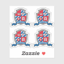 Letra A nombre personalizado Anthony eagle caballe