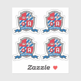 Pegatina Letra A nombre personalizado Anthony eagle caballe