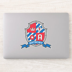 Pegatina Letra A nombre personalizado Anthony eagle caballe