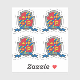 Pegatina Letra inicial P nombre personalizado Percy león es