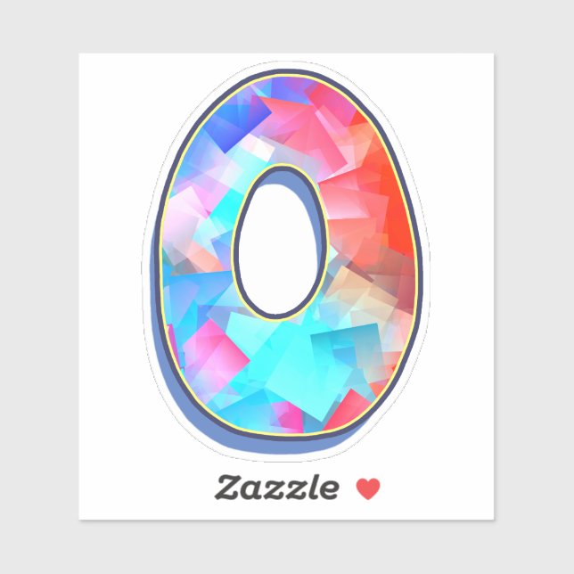 Pegatina Letra O_ Graffiti Alphabet Letters (Hoja)