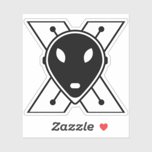 Pegatina Letra Personalizado divertida X