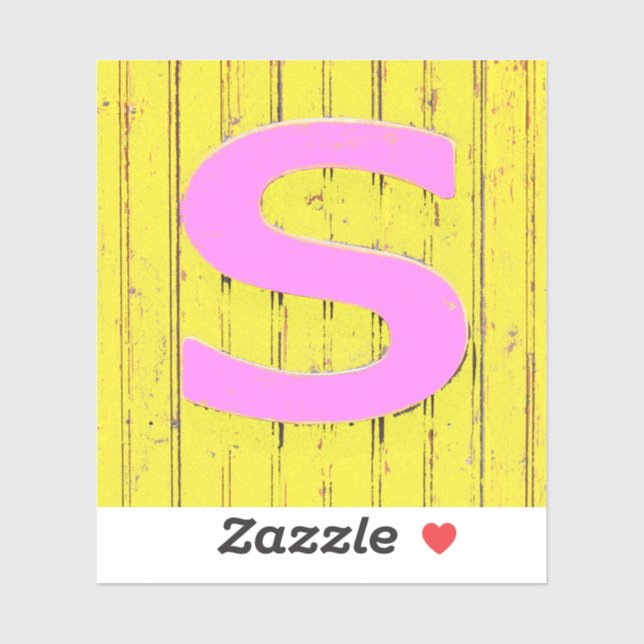 Pegatina Letra s (Hoja)
