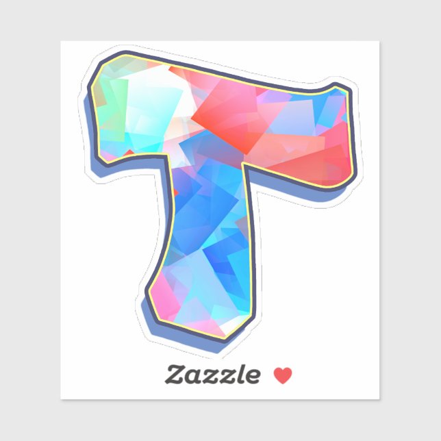 Pegatina Letra T_ Graffiti Alphabet Letters (Hoja)