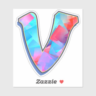 Pegatina Letra V_ Graffiti Alphabet Letters