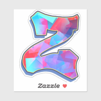 Pegatina Letra Z_ Graffiti Alphabet Letters