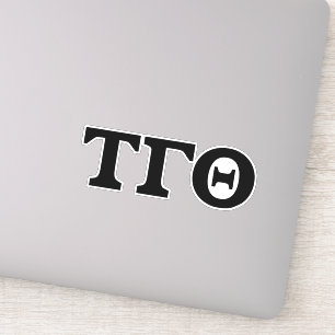 Pegatina Letras de vinilo Tau Gamma Theta - Letras negras