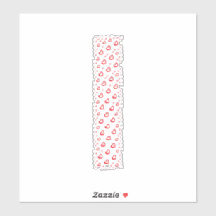 PEGATINA LETRAS FORMADAS POR CORAZONES