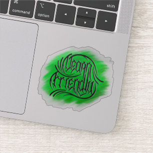 Pegatina Letras Vegan Friendly