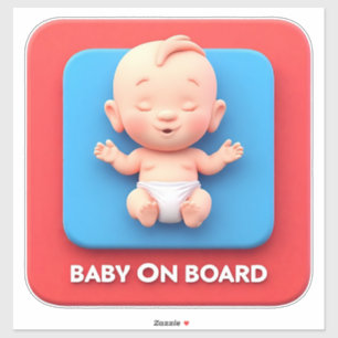 Pegatina Letrero de Auto Bebe a Bordo