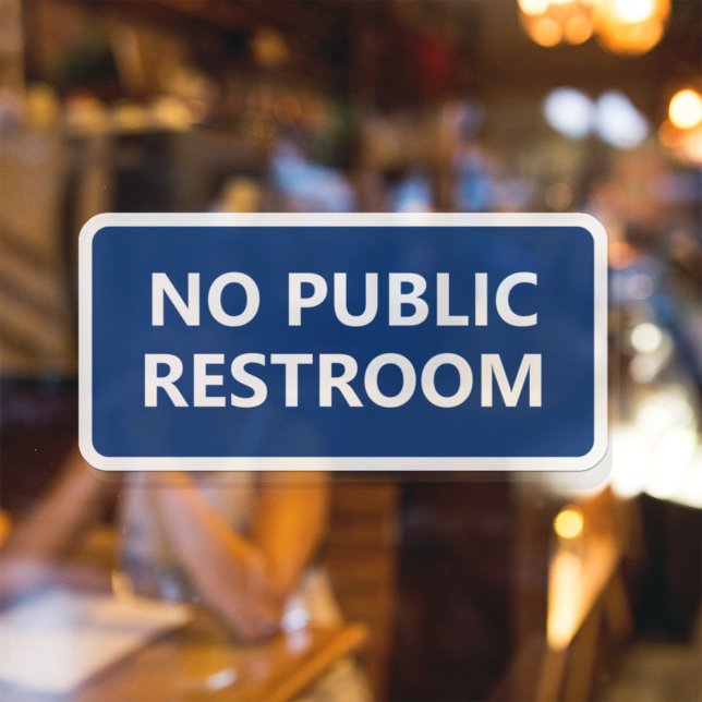 Pegatina Letrero de No hay baño público (Subido por el creador)