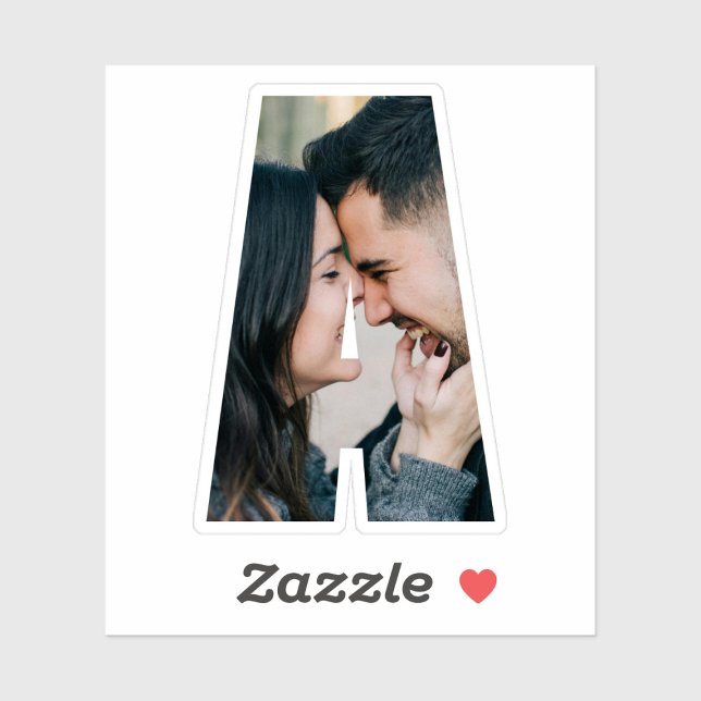 Pegatina Letter A Alphabet & Photo Custom-Cut Vinyl Sticker (Subido por el creador)