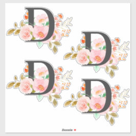 Pegatina Letter D