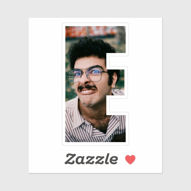 Pegatina Letter E Alphabet & Photo Custom-Cut Vinyl Sticker (Subido por el creador)