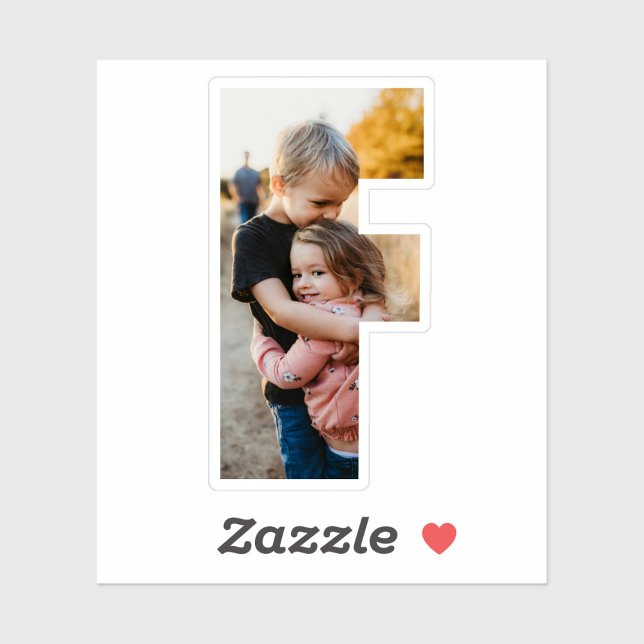 Pegatina Letter F Alphabet & Photo Custom-Cut Vinyl Sticker (Subido por el creador)