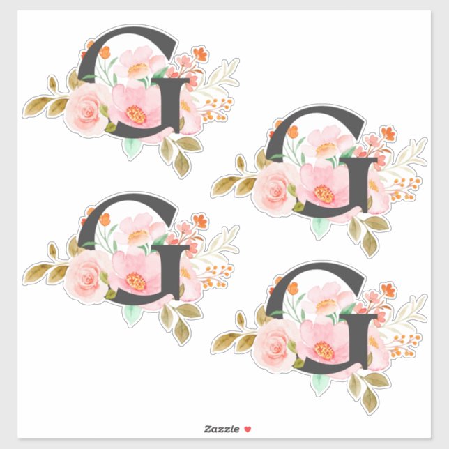 Pegatina Letter G (Hoja)