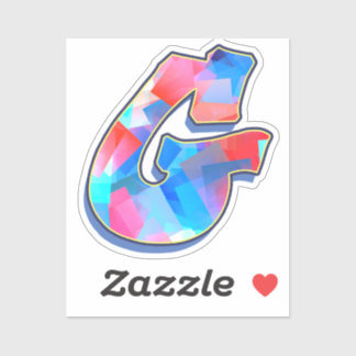 Pegatina Letter G -  Color Mix