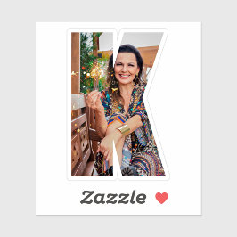 Pegatina Letter K Alphabet & Photo Custom-Cut Vinyl Sticker