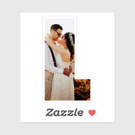 Pegatina Letter L Alphabet & Photo Custom-Cut Vinyl Sticker