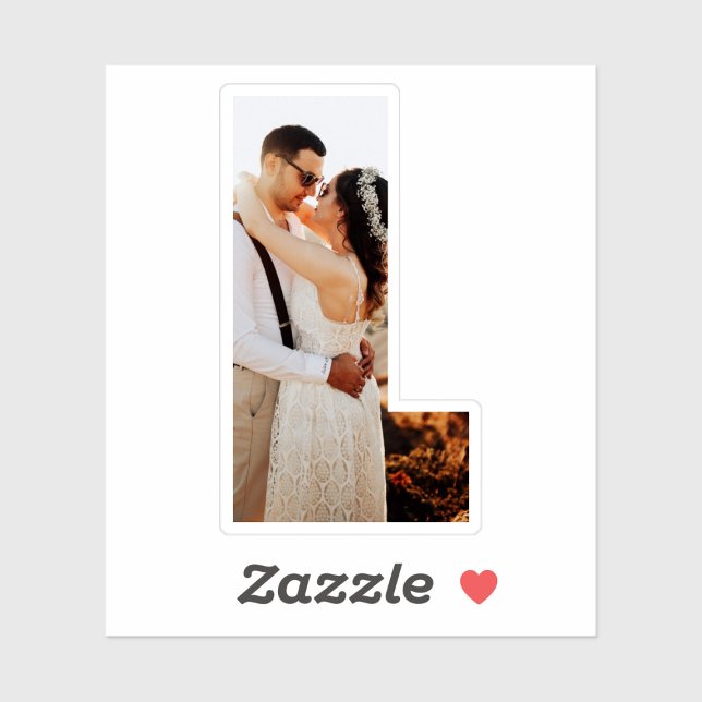 Pegatina Letter L Alphabet & Photo Custom-Cut Vinyl Sticker (Subido por el creador)