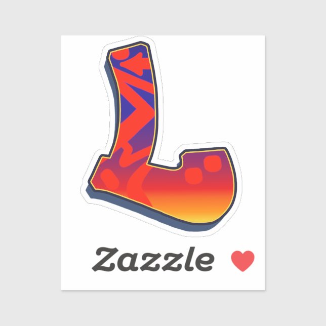 Pegatina Letter L -  Night Sky (Hoja)