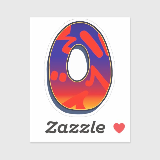 Pegatina Letter O -  Night Sky (Hoja)