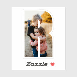 Pegatina Letter R Alphabet & Photo Custom-Cut Vinyl Sticker