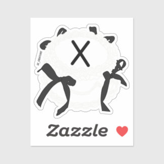 Pegatina Letter X Initial Black And White Bow Vintage Cake