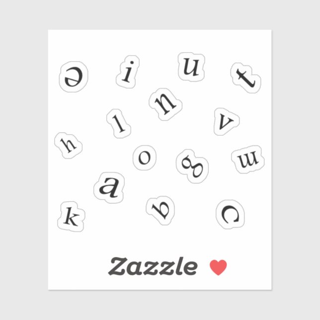 Pegatina Letters (Hoja)