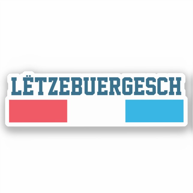 Pegatina Lëtzebuergesch (Anverso)