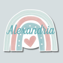 Levantarse por encima del monograma arco iris bohe