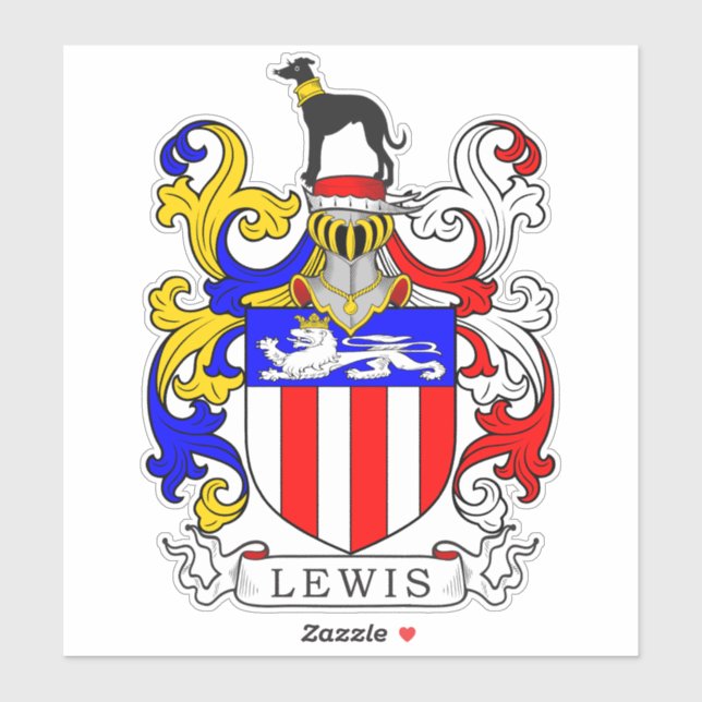 Pegatina Lewis Family Crest (Hoja)