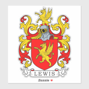 Pegatina Lewis Family Crest