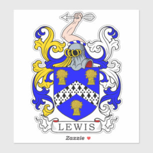Pegatina Lewis Family Crest