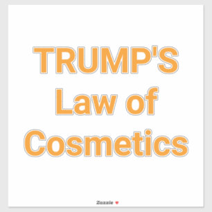 Pegatina Ley de cosméticos de TRUMP Hankamer Artjunkhaus di