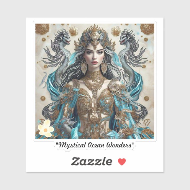 Pegatina "Leyendas míticas oceánicas" (Hoja)