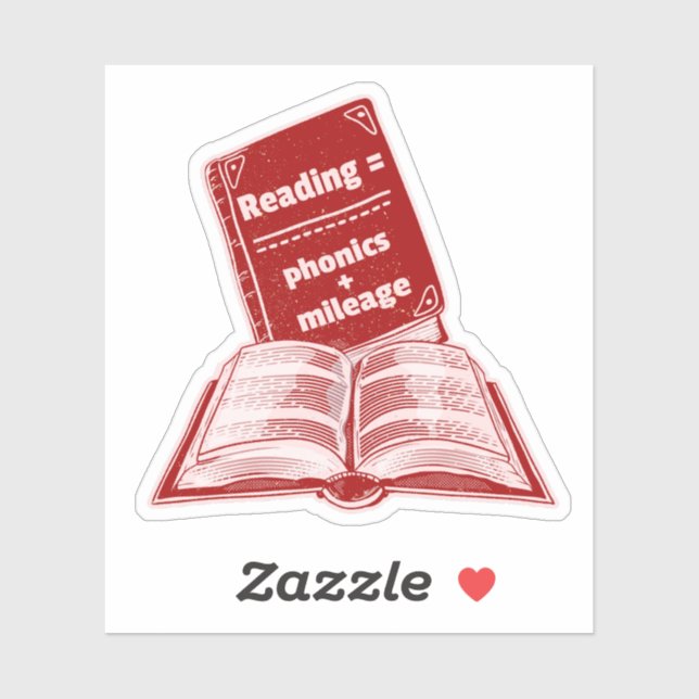 Pegatina Leyendo los hongos de kilomeage (Hoja)