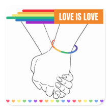 PEGATINA LGBTQ+, amor es Pegatina de amor, orgullo