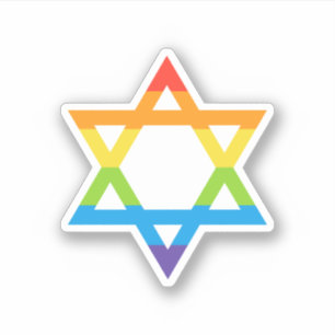 Pegatina LGBTQ Israel Estrella De Orgullo De David Mes