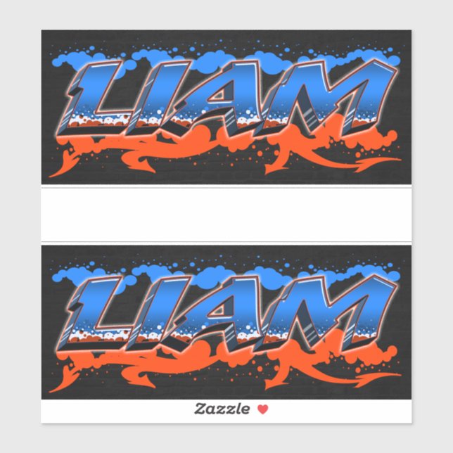 Pegatina Liam Vorname Name Graffiti Aufkleber Sticker (Hoja)