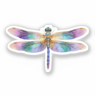 Pegatina Libélula Colorida – Arte de la Naturaleza Iridesce