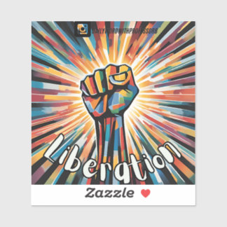 Pegatina "Liberación" - Un audaz símbolo de unidad