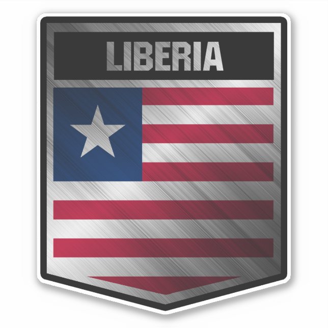 Pegatina Liberia (Anverso)