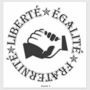 Pegatina Libertad, igualdad, fraternidad
