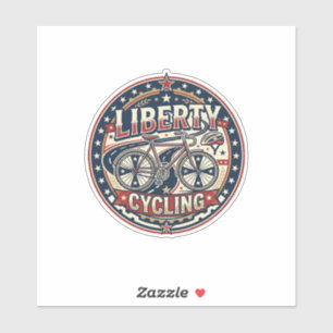 Pegatina Liberty Cycling Patriótico Ciclismo Patriótico Vin