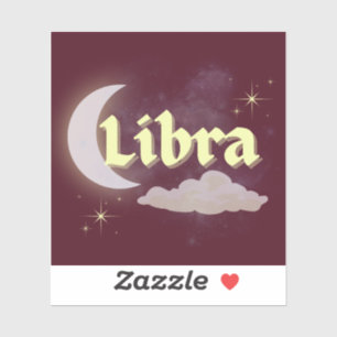 Pegatina Libra Celestial Estética Dreamy Moon Cloud Stars