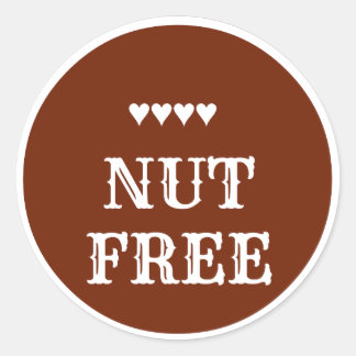 Pegatina libre de nueces